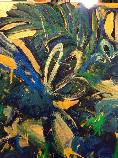 TROPICAL LOVE, acrylic painting