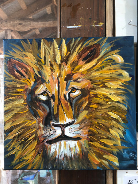 THE KING, acrylic painting