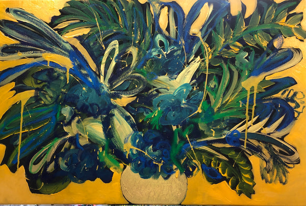 TROPICAL LOVE, acrylic painting