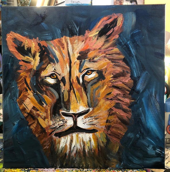 THE KING, acrylic painting