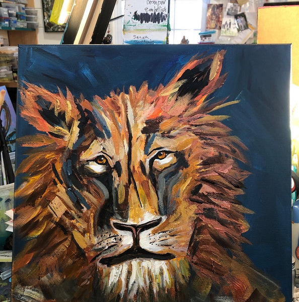 THE KING, acrylic painting